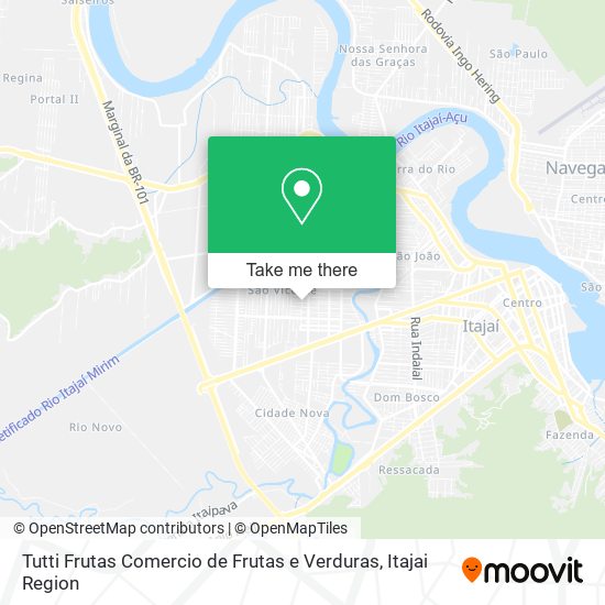 Tutti Frutas Comercio de Frutas e Verduras map