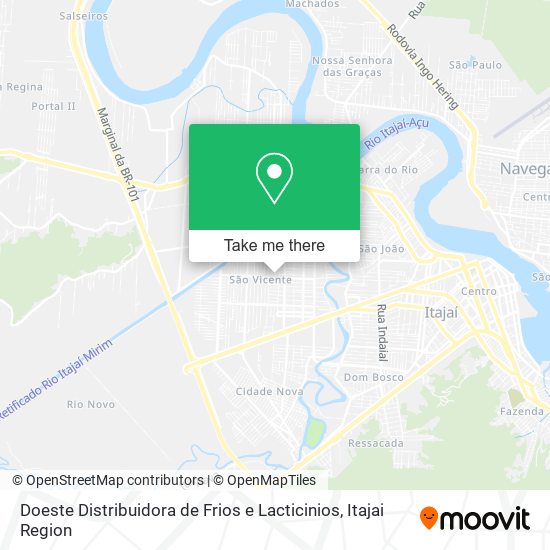 Doeste Distribuidora de Frios e Lacticinios map