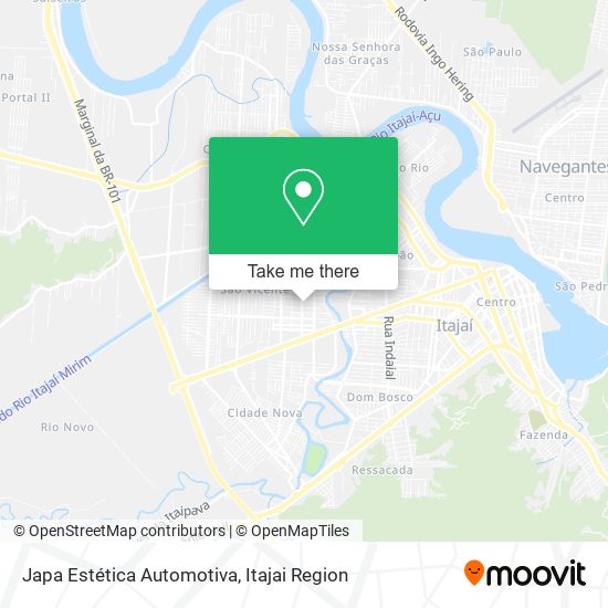 Japa Estética Automotiva map