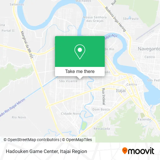 Hadouken Game Center map