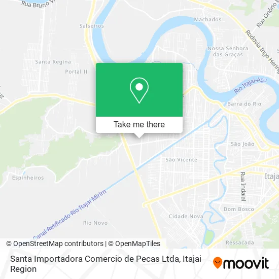 Santa Importadora Comercio de Pecas Ltda map