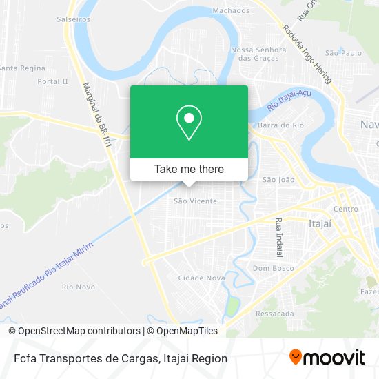 Fcfa Transportes de Cargas map