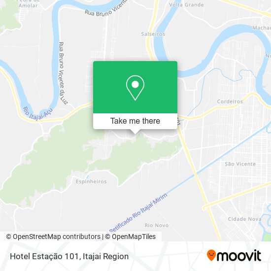 Hotel Estação 101 map