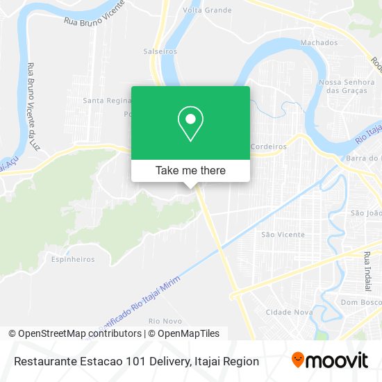 Restaurante Estacao 101 Delivery map