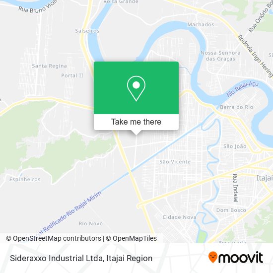 Mapa Sideraxxo Industrial Ltda