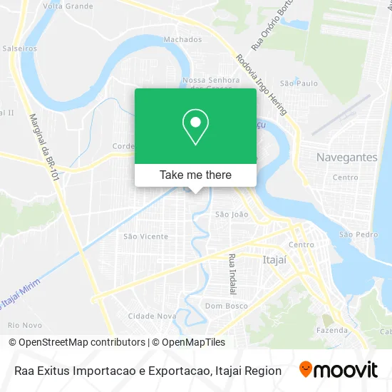 Raa Exitus Importacao e Exportacao map