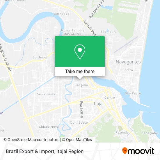 Brazil Export & Import map