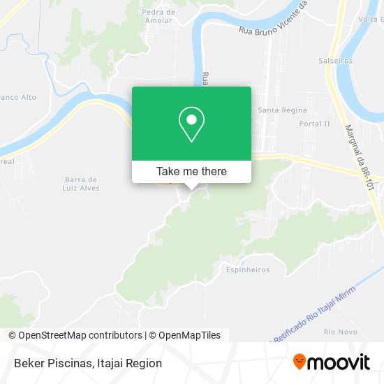 Beker Piscinas map