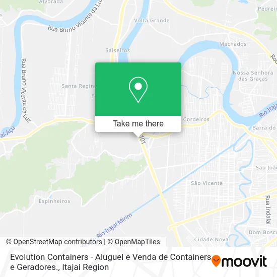 Evolution Containers - Aluguel e Venda de Containers e Geradores. map