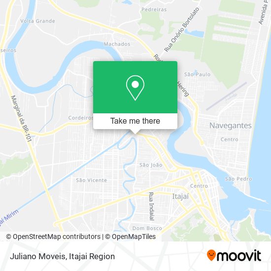 Juliano Moveis map