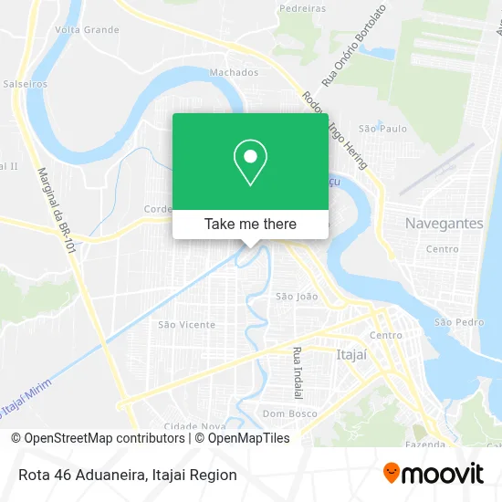 Rota 46 Aduaneira map