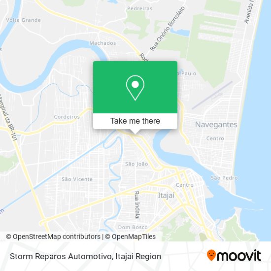 Storm Reparos Automotivo map