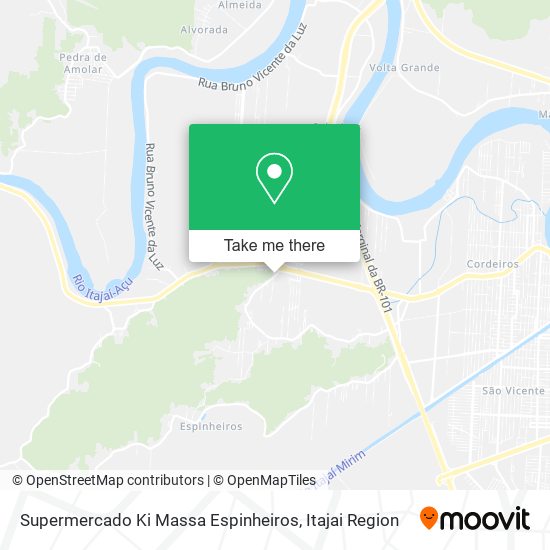 Mapa Supermercado Ki Massa Espinheiros