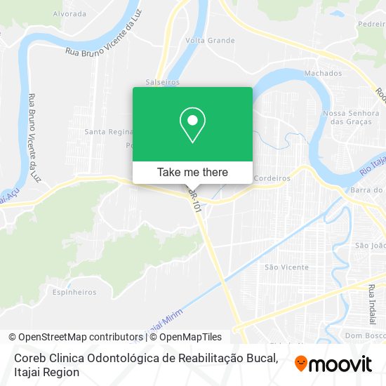 Mapa Coreb Clinica Odontológica de Reabilitação Bucal