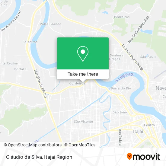 Cláudio da Silva map
