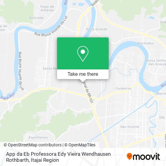 Mapa App da Eb Professora Edy Vieira Wendhausen Rothbarth