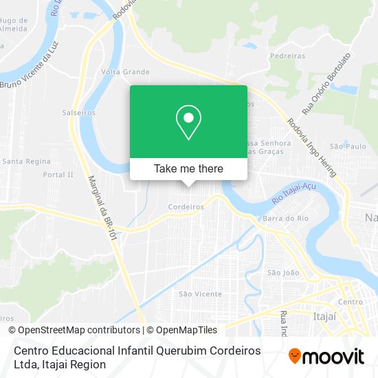 Mapa Centro Educacional Infantil Querubim Cordeiros Ltda