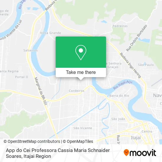 App do Cei Professora Cassia Maria Schnaider Soares map