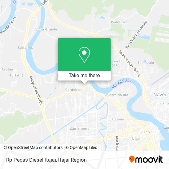 Rp Pecas Diesel Itajai map