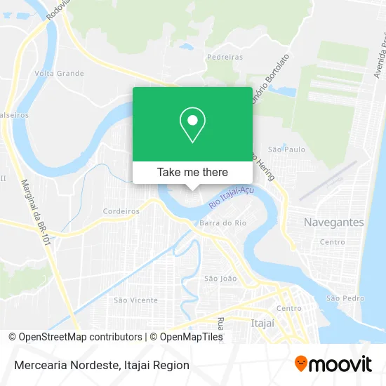 Mercearia Nordeste map
