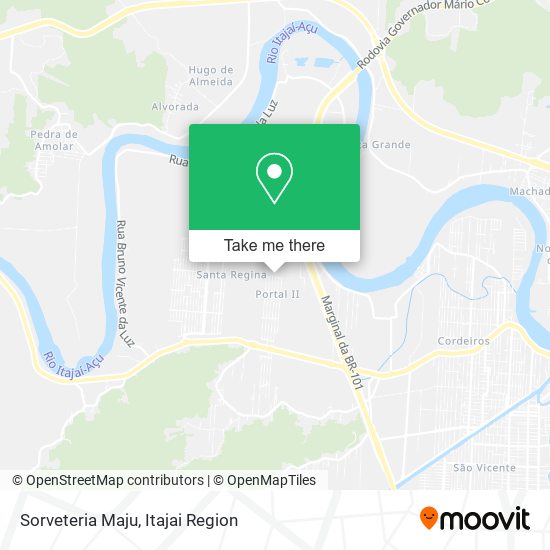 Sorveteria Maju map