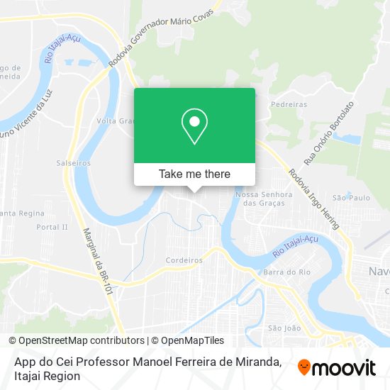 App do Cei Professor Manoel Ferreira de Miranda map