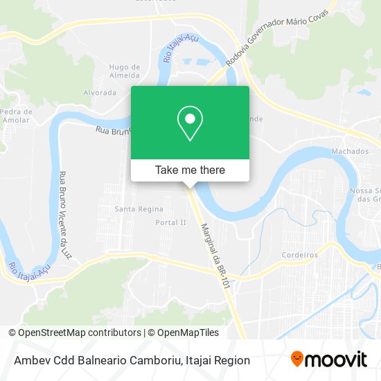 Ambev Cdd Balneario Camboriu map
