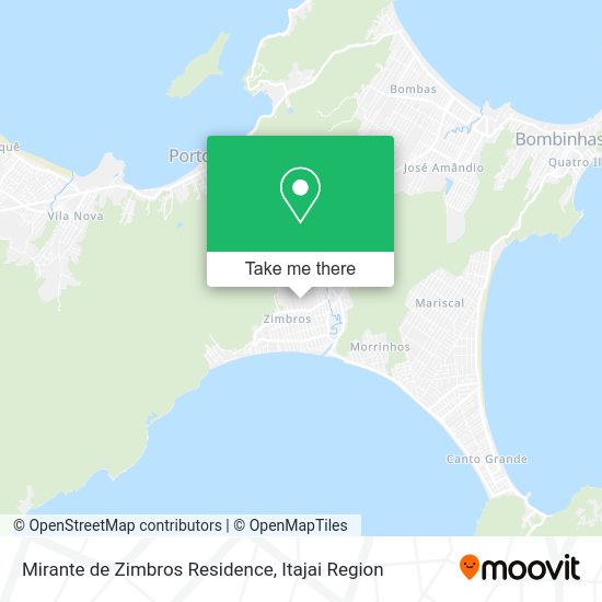 Mirante de Zimbros Residence map