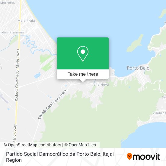 Partido Social Democrático de Porto Belo map