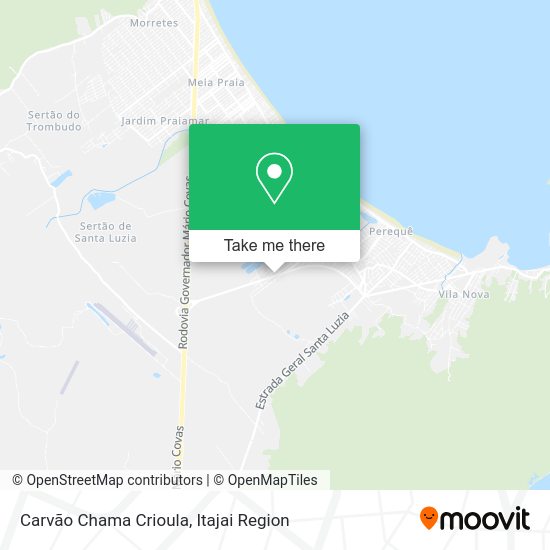 Carvão Chama Crioula map