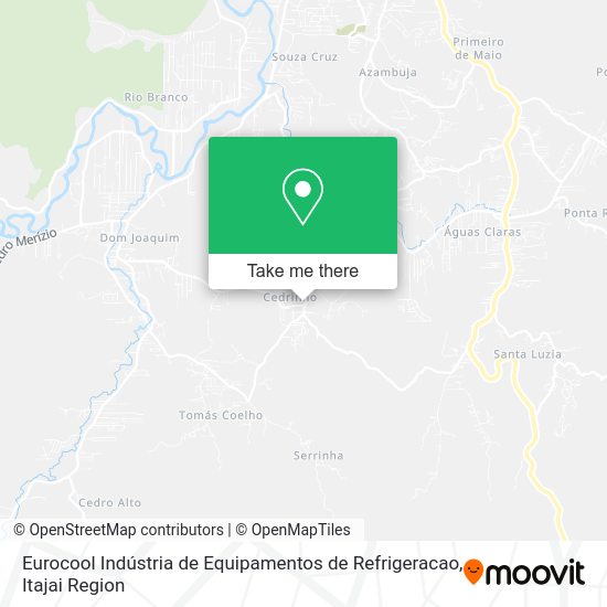 Eurocool Indústria de Equipamentos de Refrigeracao map