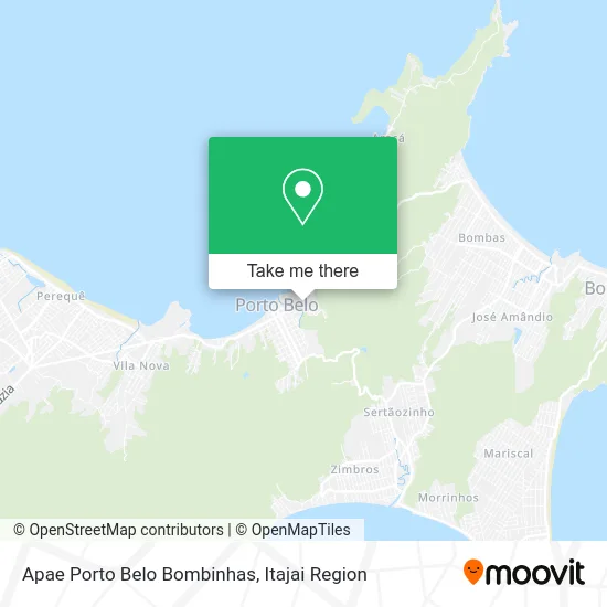 Apae Porto Belo Bombinhas map