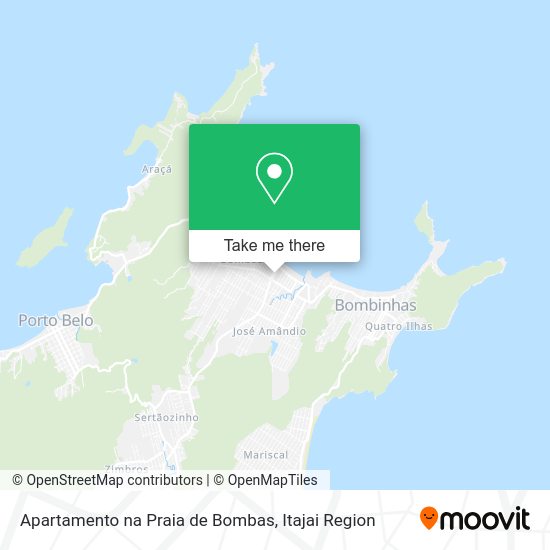 Apartamento na Praia de Bombas map