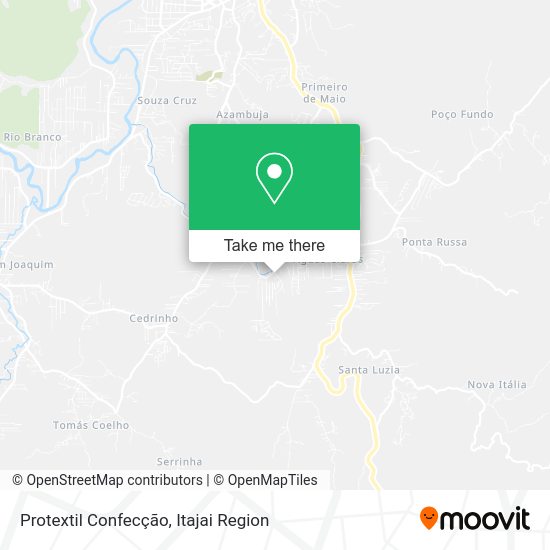 Protextil Confecção map