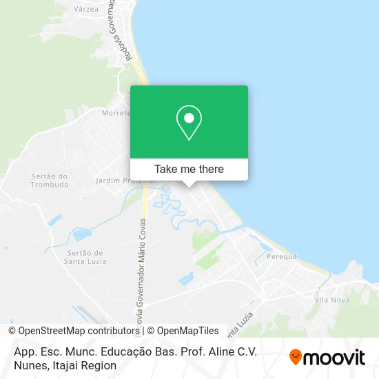 App. Esc. Munc. Educação Bas. Prof. Aline C.V. Nunes map