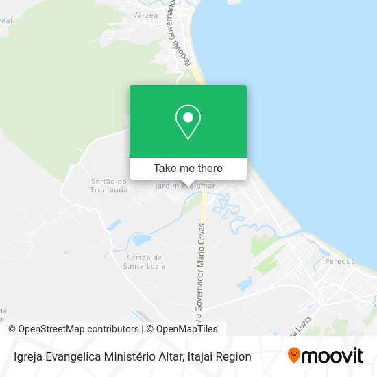 Igreja Evangelica Ministério Altar map