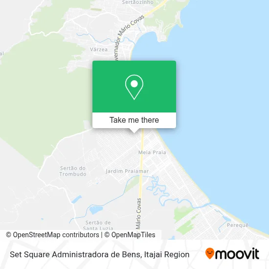 Set Square Administradora de Bens map