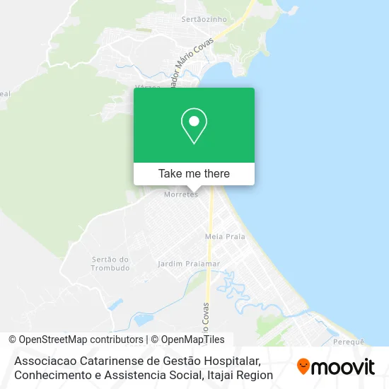 Associacao Catarinense de Gestão Hospitalar, Conhecimento e Assistencia Social map