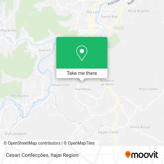 Cesari Confecções map
