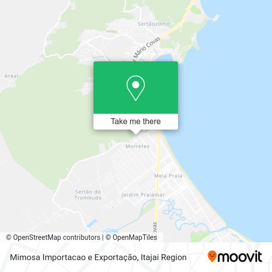 Mimosa Importacao e Exportação map