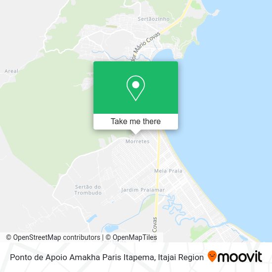 Ponto de Apoio Amakha Paris Itapema map