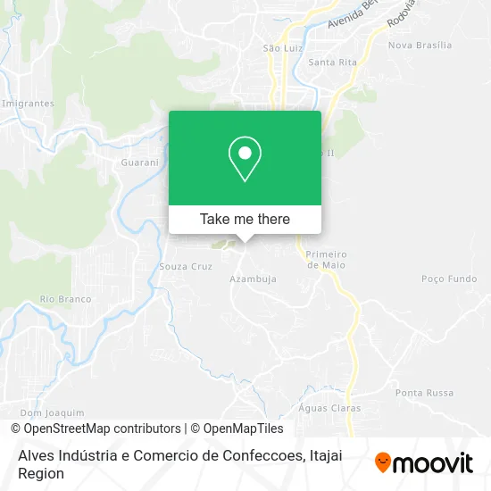 Alves Indústria e Comercio de Confeccoes map