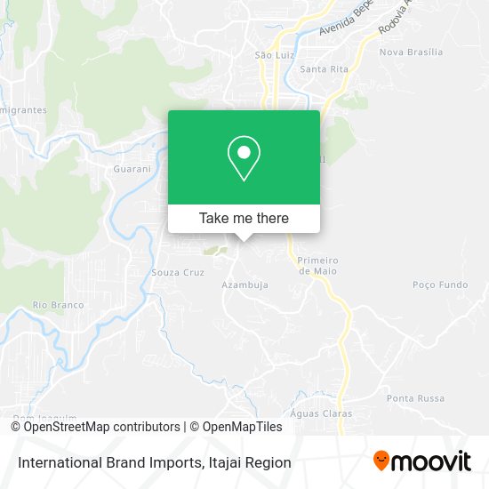 International Brand Imports map