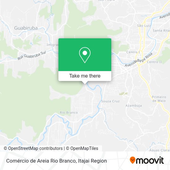 Comércio de Areia Rio Branco map