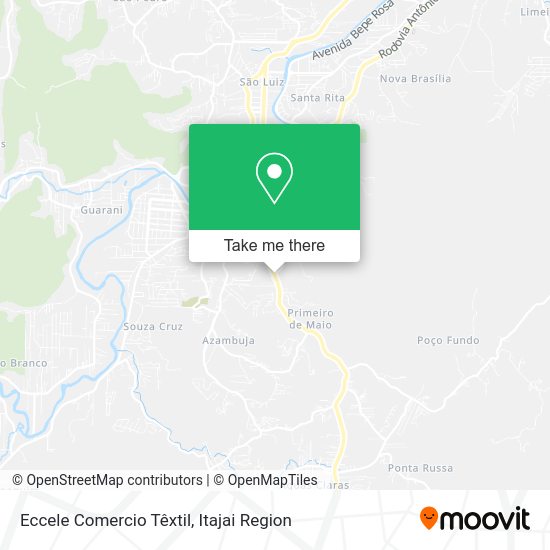 Eccele Comercio Têxtil map