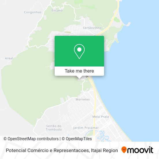 Potencial Comércio e Representacoes map