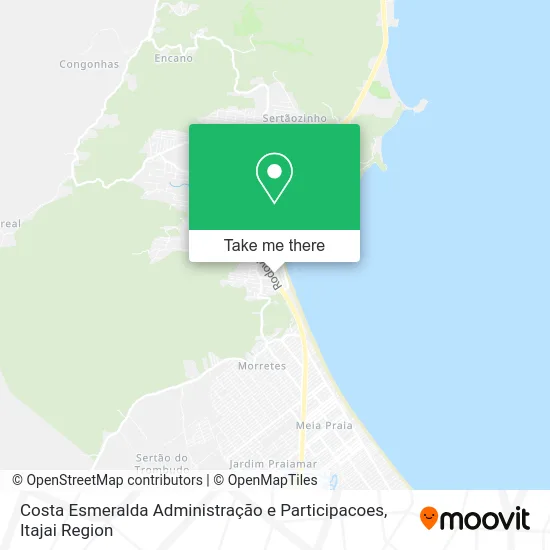 Costa Esmeralda Administração e Participacoes map