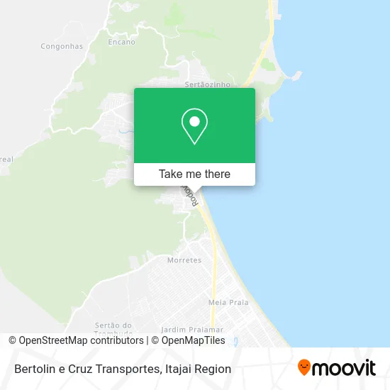 Bertolin e Cruz Transportes map