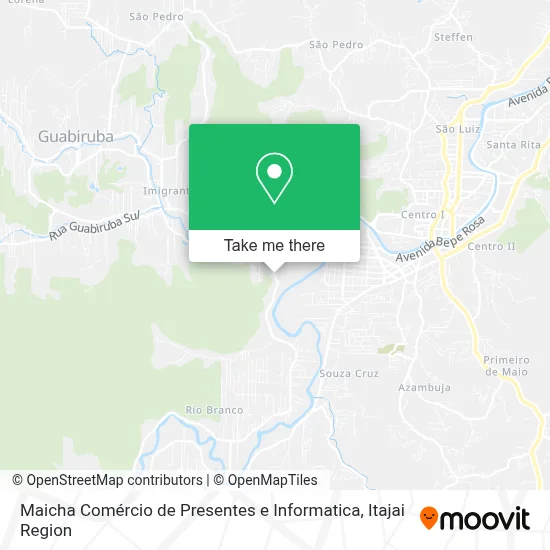 Maicha Comércio de Presentes e Informatica map