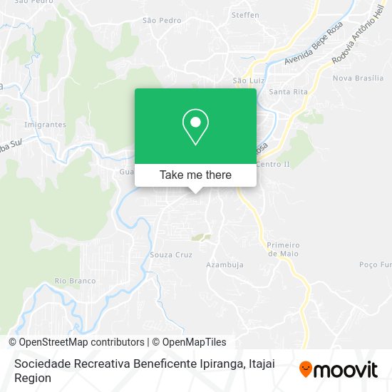 Sociedade Recreativa Beneficente Ipiranga map